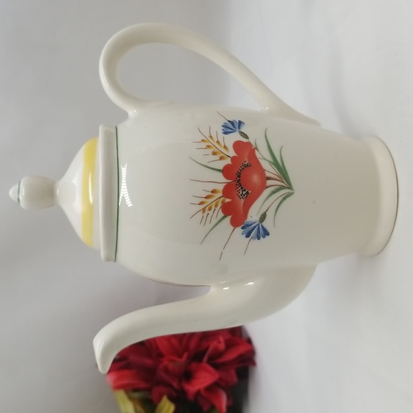 Vintage Arabia Finland Red Poppy Mini Tea and Coffee Pots - Picture 9 of 16